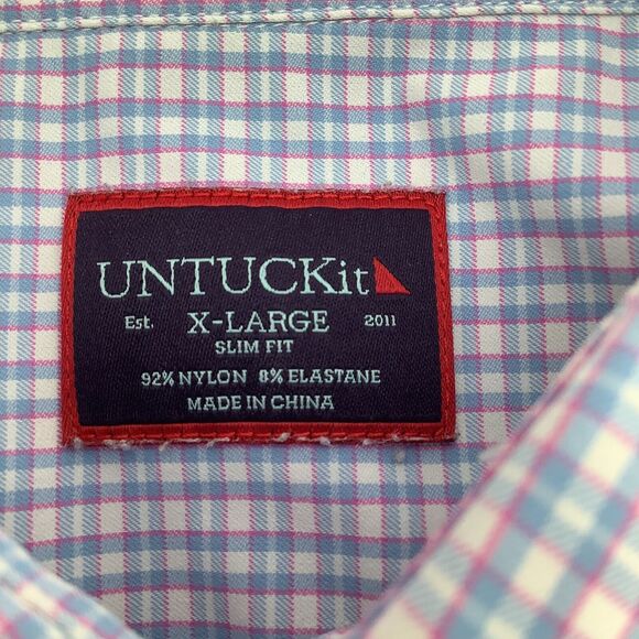 Untuckit Mens Dalton Slim Fit Long Sleeve‎ Button Up Shirt Size XL - Picture 4 of 9
